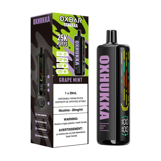 OXBAR Oxhukka 25K Grape Mint (Provincial Tax)