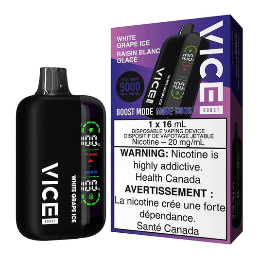 VICE Boost 9K White Grape Ice  (Provincial Tax)