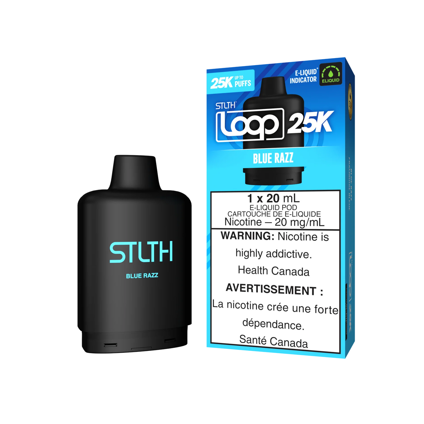 STLTH LOOP 25K Pod Blue Razz (Provincial Tax)