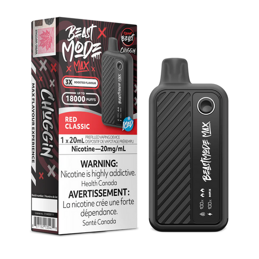 Flavour Beast Mode Max 18K Red Classic  (Provincial Tax)