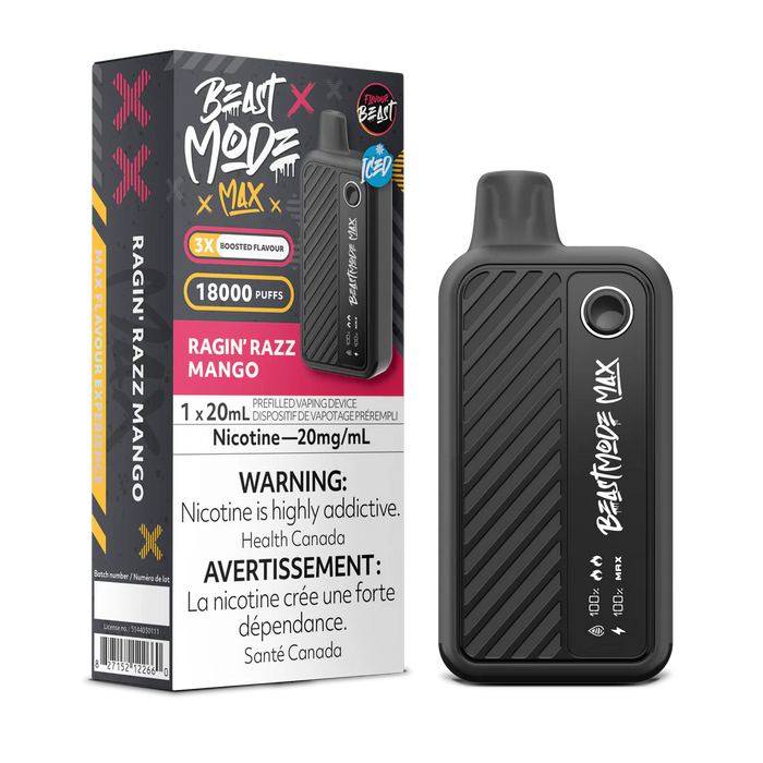 Flavour Beast Mode Max 18K Ragin’ Razz Mango (Provincial Tax)