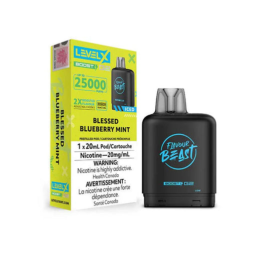 Flavour Beast Level X Boost 25K Blessed Blueberry Mint *
