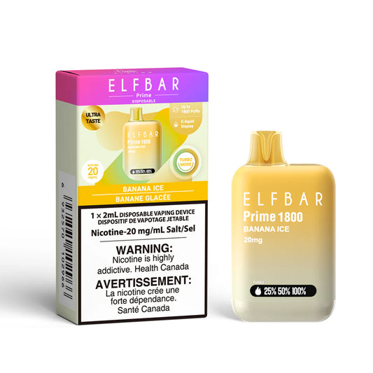 ELFBAR Prime 1800 Banana Ice (Provincial Tax)
