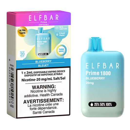 ELFBAR Prime 1800 Blueberry (Provincial Tax)