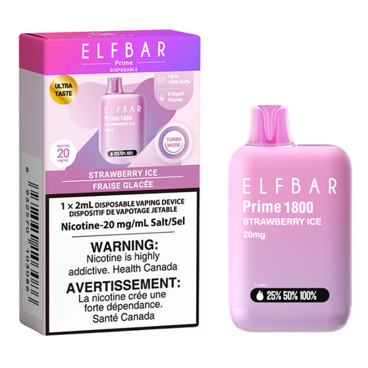 ELFBAR Prime 1800 Strawberry Ice (Provincial Tax)