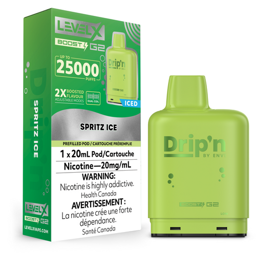 Drip’n Level X Boost 25K Spritz ice (Provincial Tax)