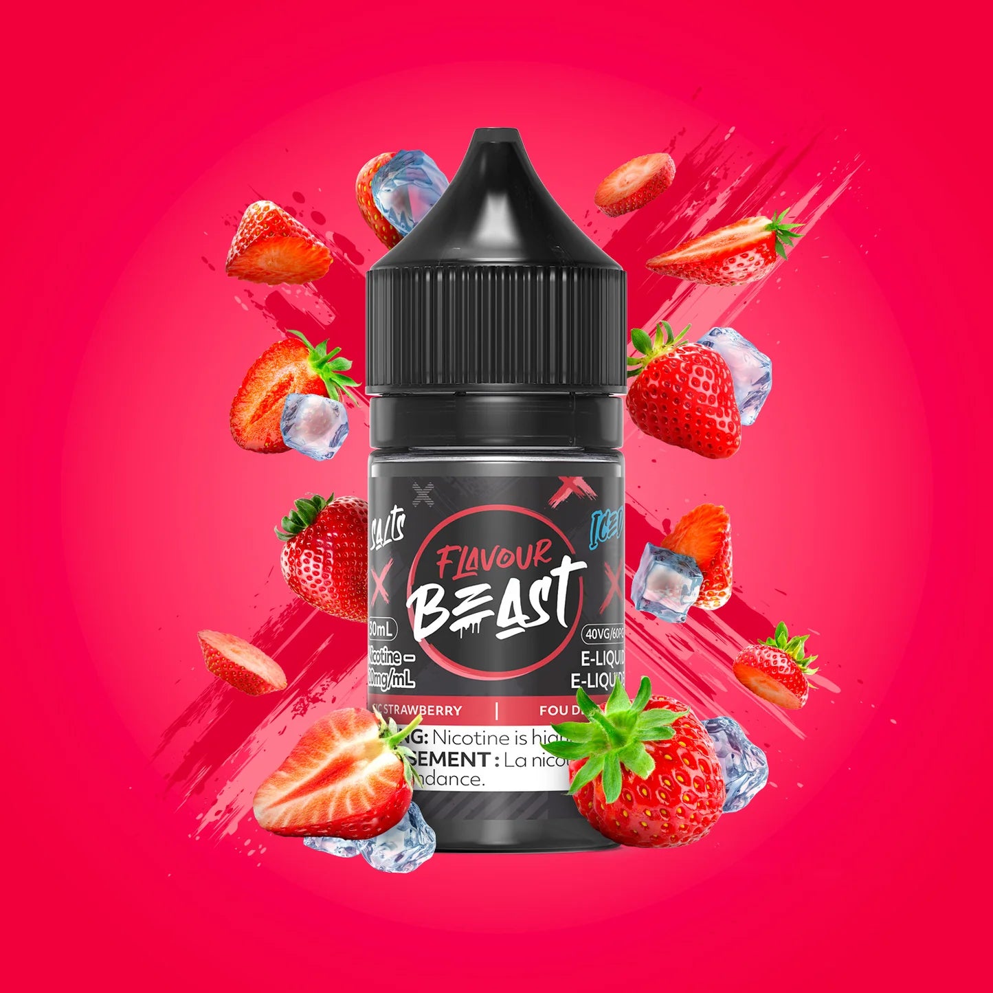 Flavour Beast E Liquid 20Mg Sic Strawberry(Provincial Tax)