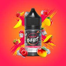 Flavour beast e-liquid 10mg ragin’ razz mango**