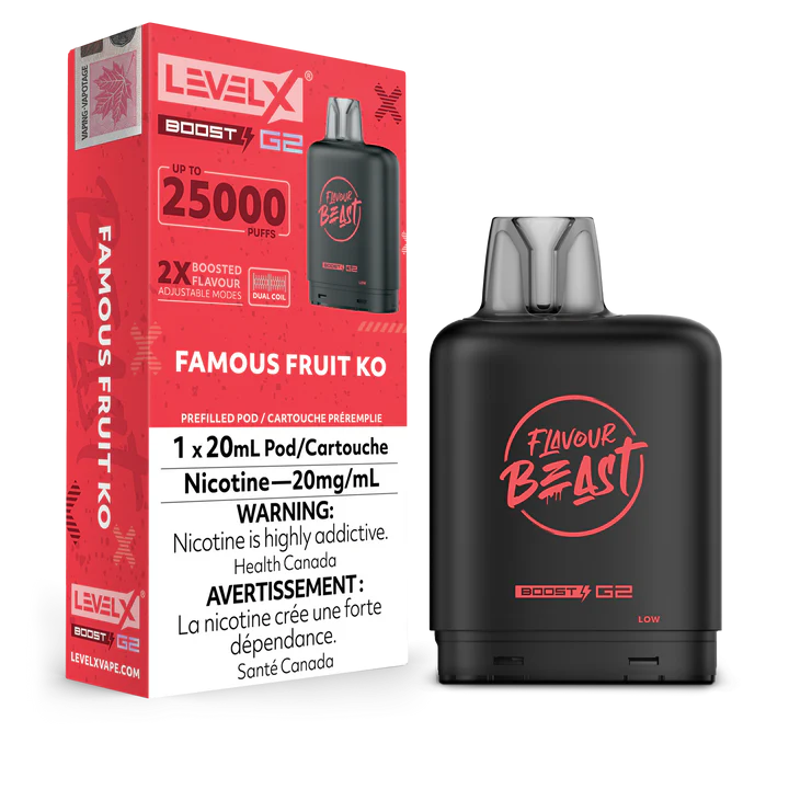 Flavour Beast Level X Boost 25K Famous Fruit Ko*