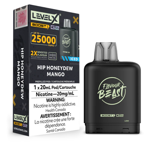 Flavour Beast Level X Boost 25K Hip HoneyDew Mango*