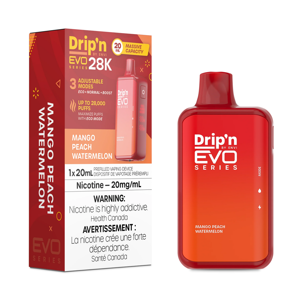 Drip’n 28k Mango Peach Watermelon*