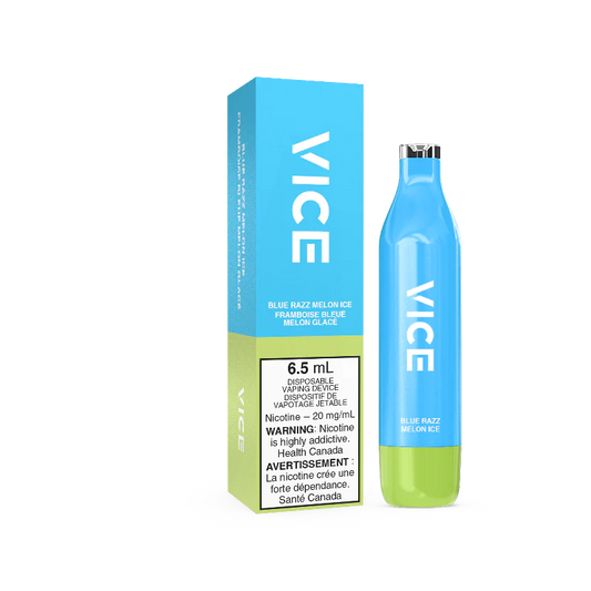 Vice 2500 (0mg) Blue Razz Melon Ice (Provincial tax )
