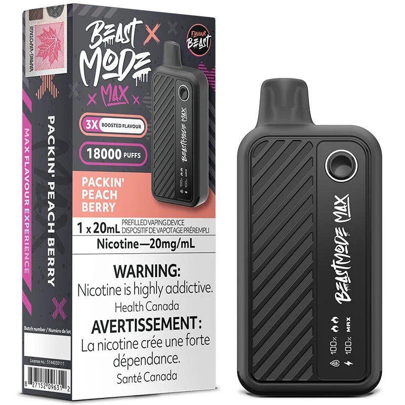 Flavour Beast Mode Max Packin’ Peach Berry 18000