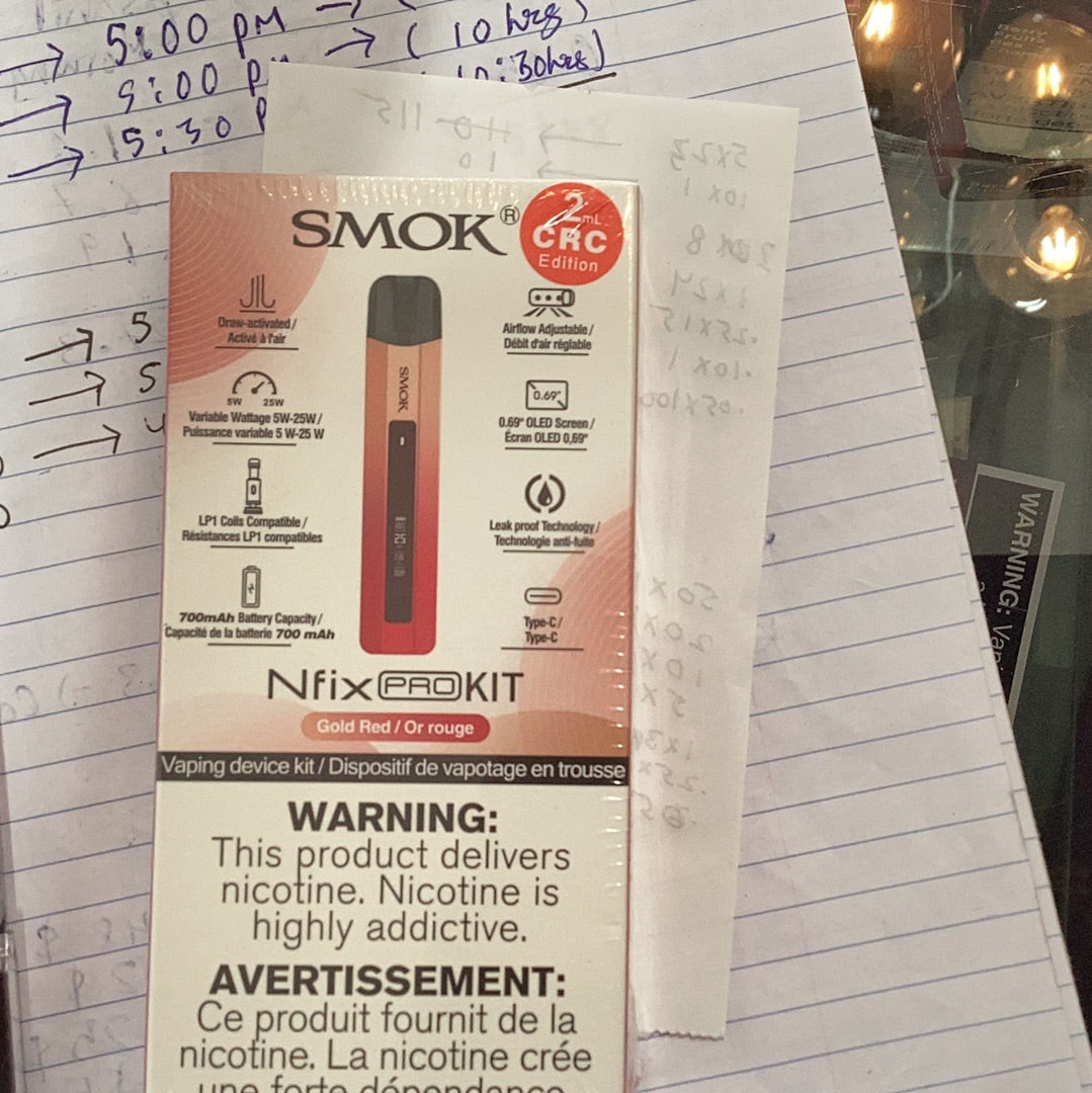 Smok nfix pro kit gold red