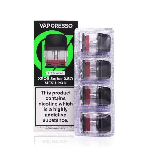 Vaporesso XROS Series Replacement 0.8 ohm mesh pod 4/pk