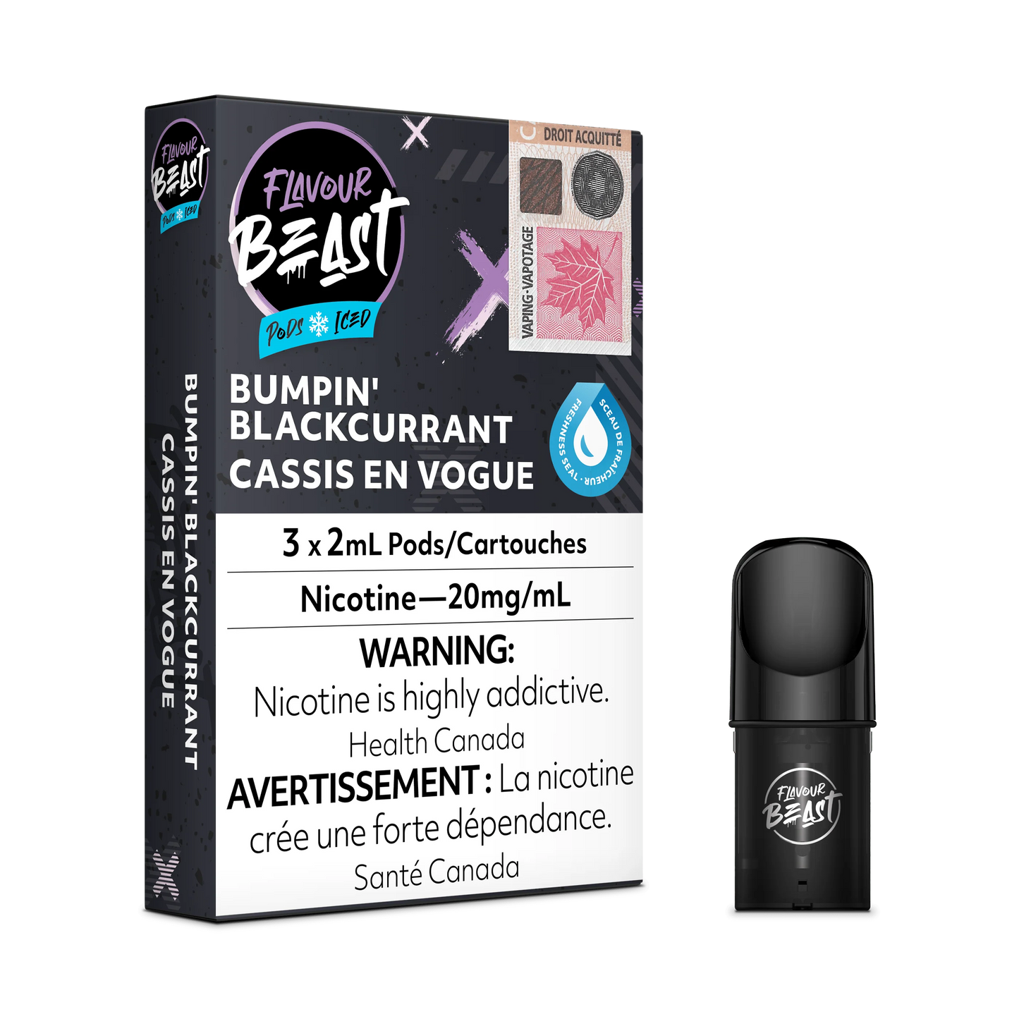 Flavour Beast 3pods Bumpin Blackcurrant (provincial)